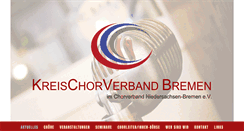 Desktop Screenshot of kreischorverband-bremen.de